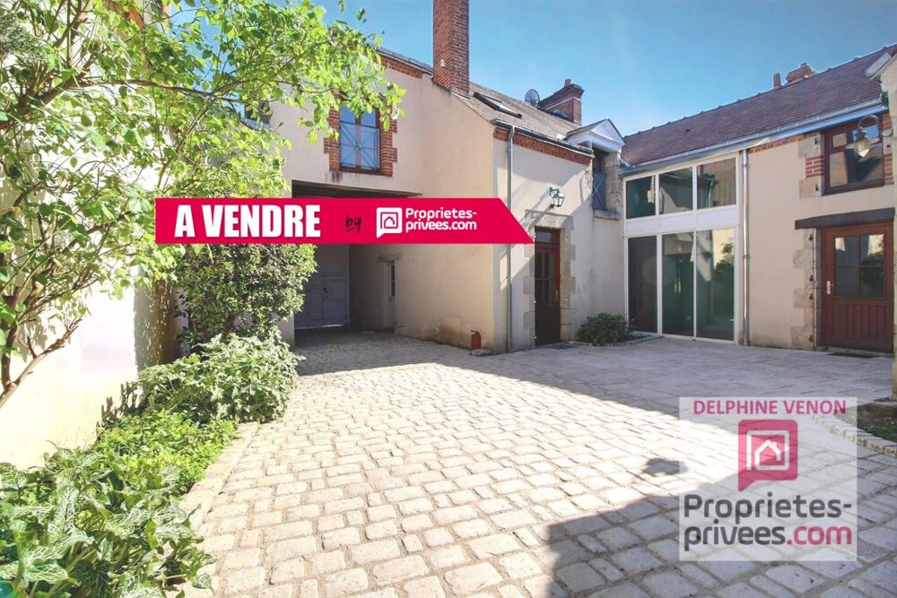 Vente Maison Maison de 200 m²  avec vie en plain pied + grange et cave voutée sur un terrain de 525 m² en hypercentre de Châteauneuf sur Loir Chateauneuf sur loire