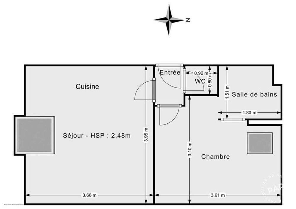 A vendre appartement - La ville Du bois 91 - Centre-ville : investissement locatif avec locataire en place et bonne rentabil