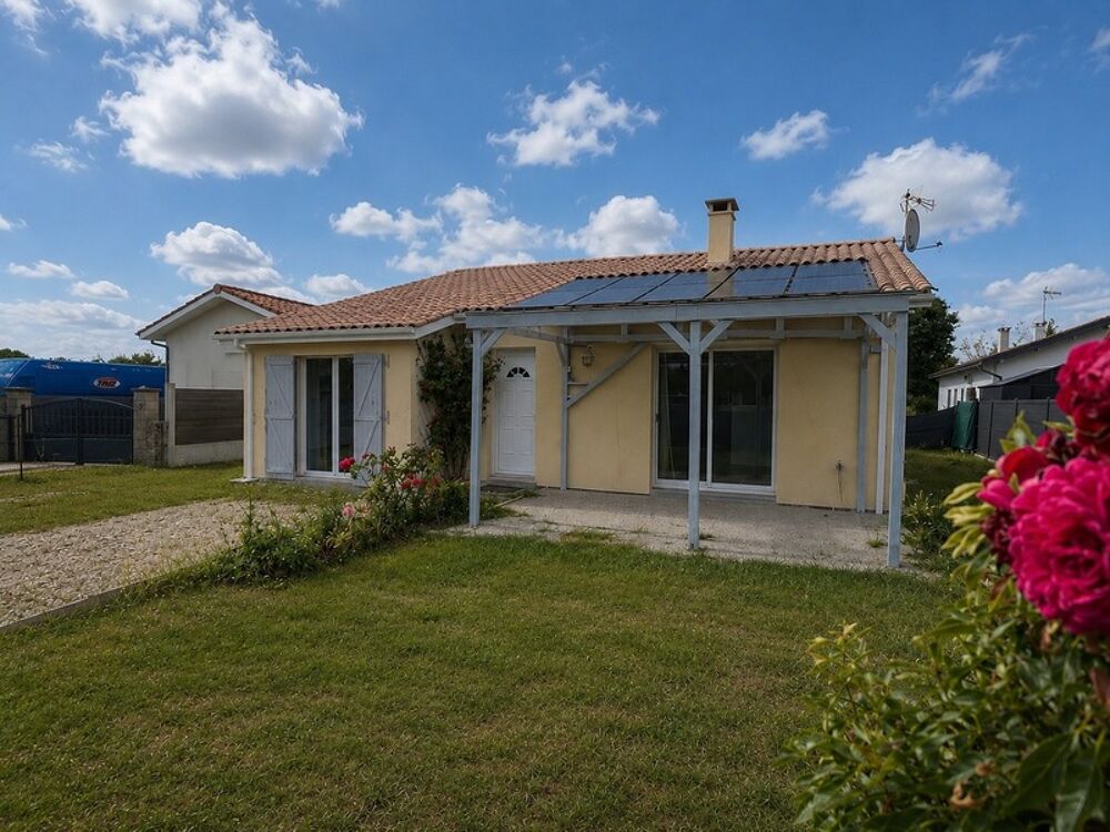 Moulis-en-Médoc  Plain-pied en parfait état, 3 chambres, cuisine neuve et climatisation