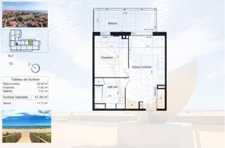  Appartement � vendre 2 pi�ces 41 m�