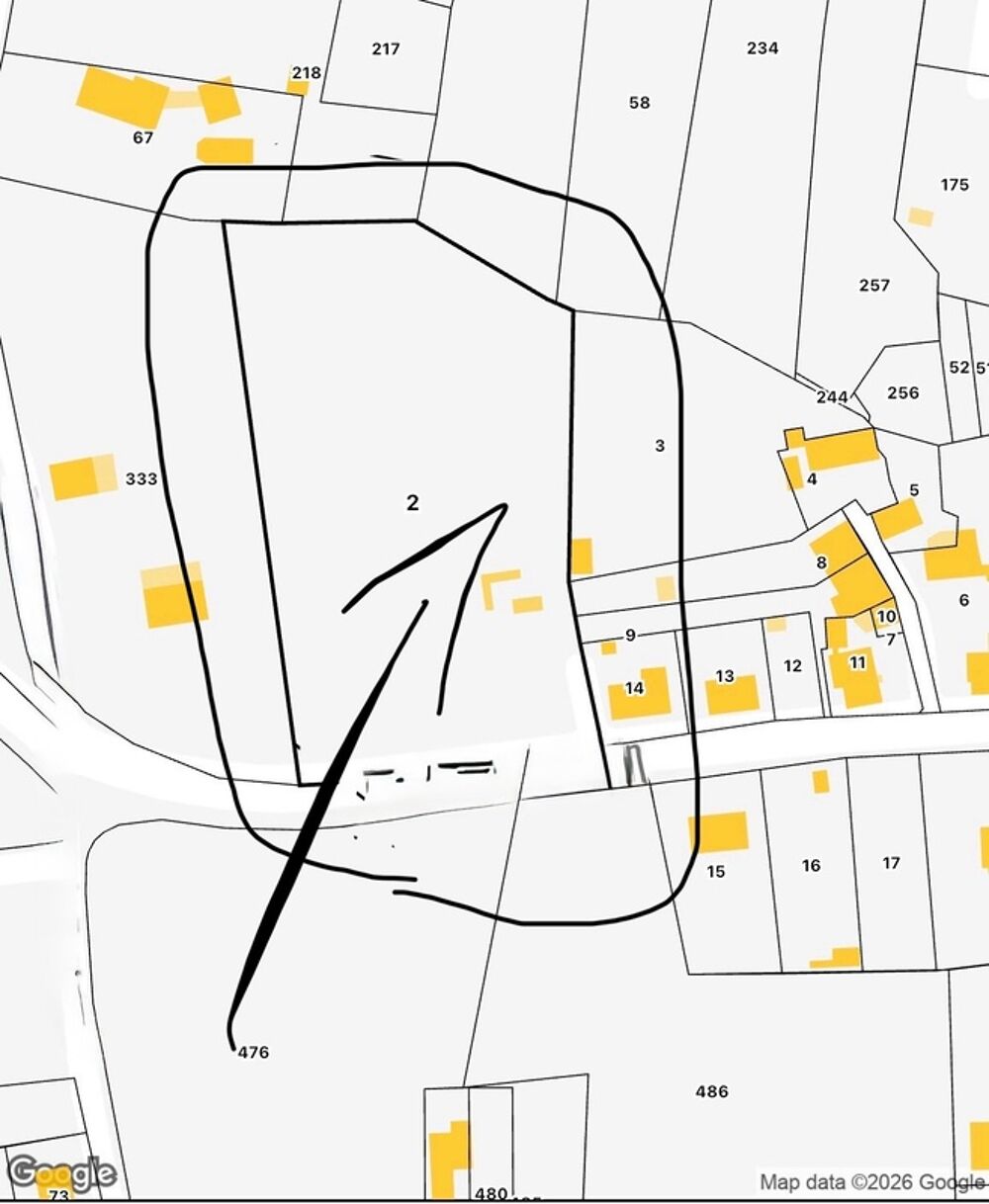 Vente Terrain Terrain de plus de 7 200 m² avec près de 4 800 m² exploitables – Rare sur le secteur ! Aubigne racan