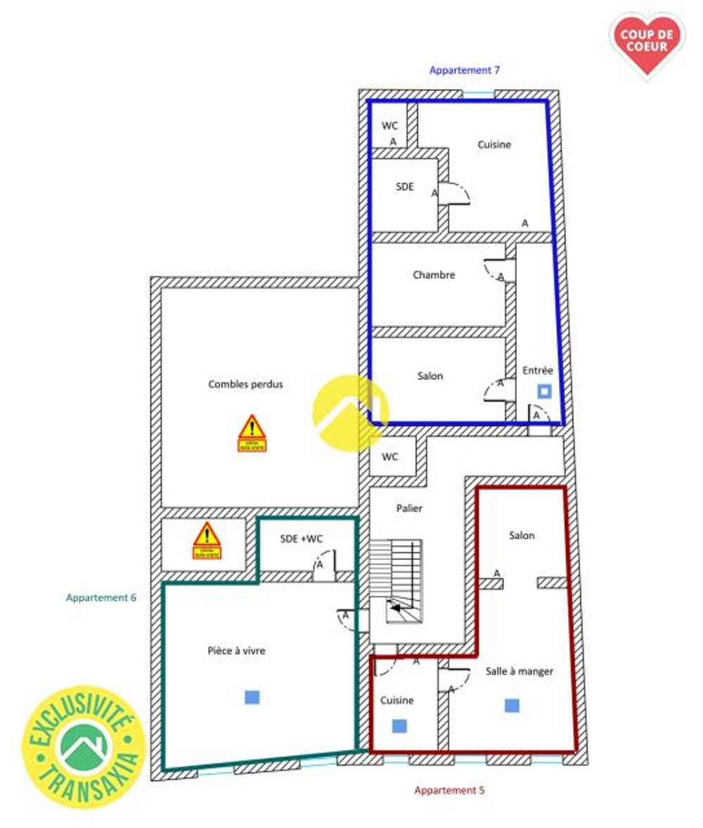 Immeuble avec 7 appartements