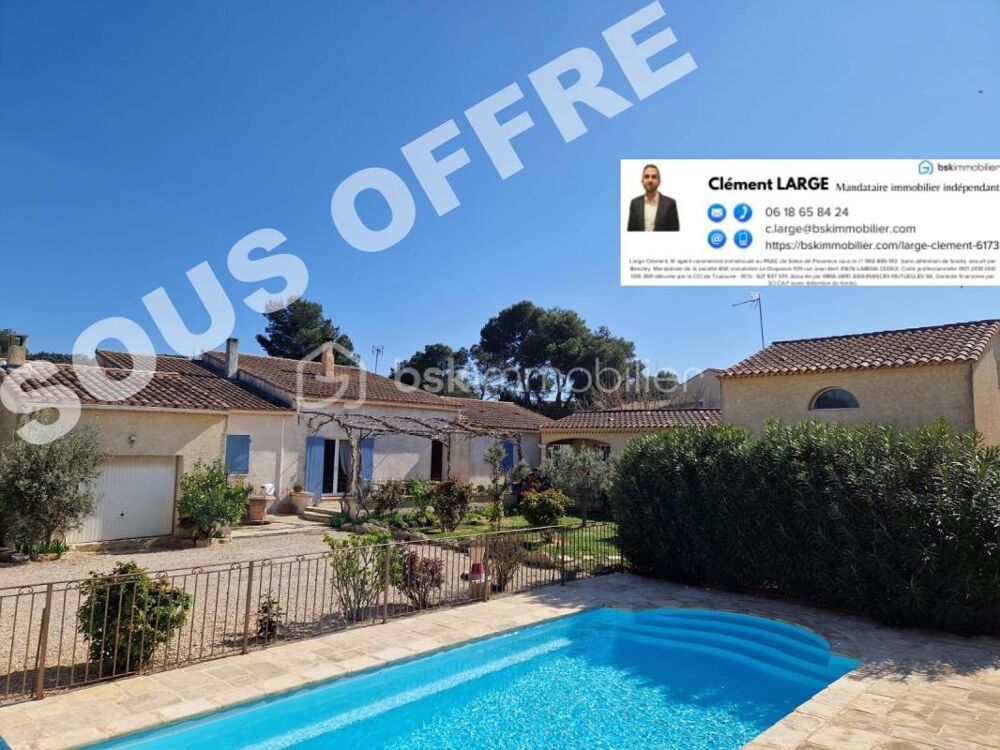Grande maison familiale avec dépendance indépendante  Pélissanne  Piscine, sauna, jardin paysager