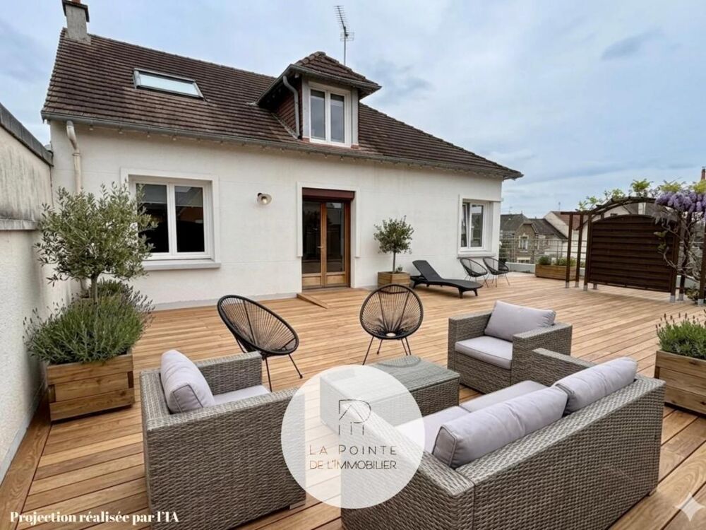 Vente Maison Maison individuelle 170 m² avec ascenseur, vaste sous-sol et terrasse sud-ouest à Rennes Bréquigny Rennes