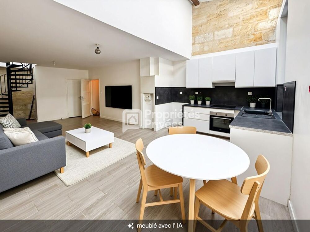 Vente Appartement BORDEAUX JUDAÏQUE  ENTRÉE INDÉPENDANTE  DUPLEX 2 CHAMBRES  et 2 SALLES D'EAU  1er et DERNIER ÉTAGE Bordeaux