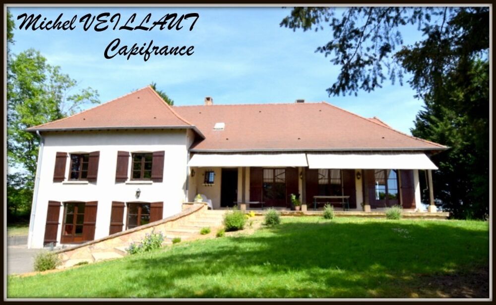 Maison à vendre 16 pièces CRONAT (71), 6 chambres, triple garage, terrain 7355 m²