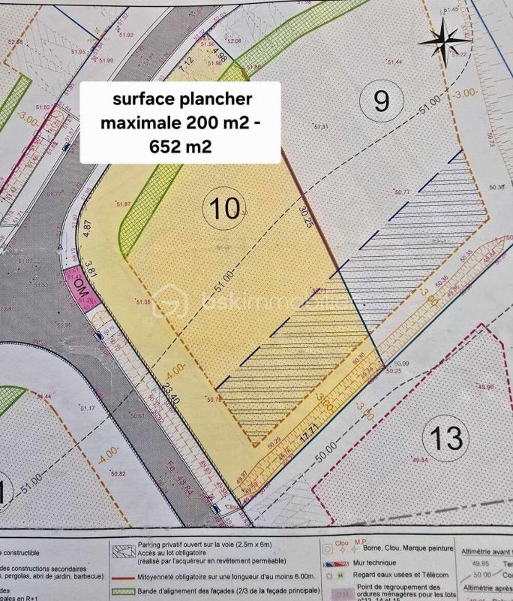 Vente Terrain TERRAIN 652 m² CONSTRUCTIBLE et VIABILISE au sein d'un Charmant Village entouré de Vignes Gignac