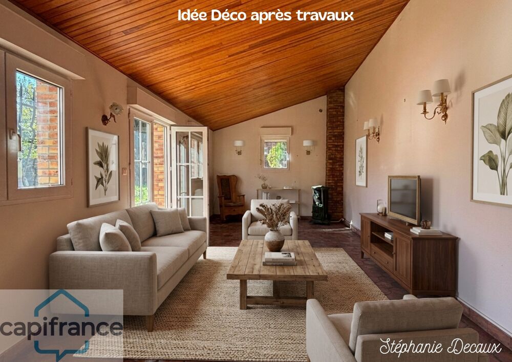 FOURMIES CENTRE-VILLE  Maison semi-plain-pied - 4 chambres - Jardin et dépendances