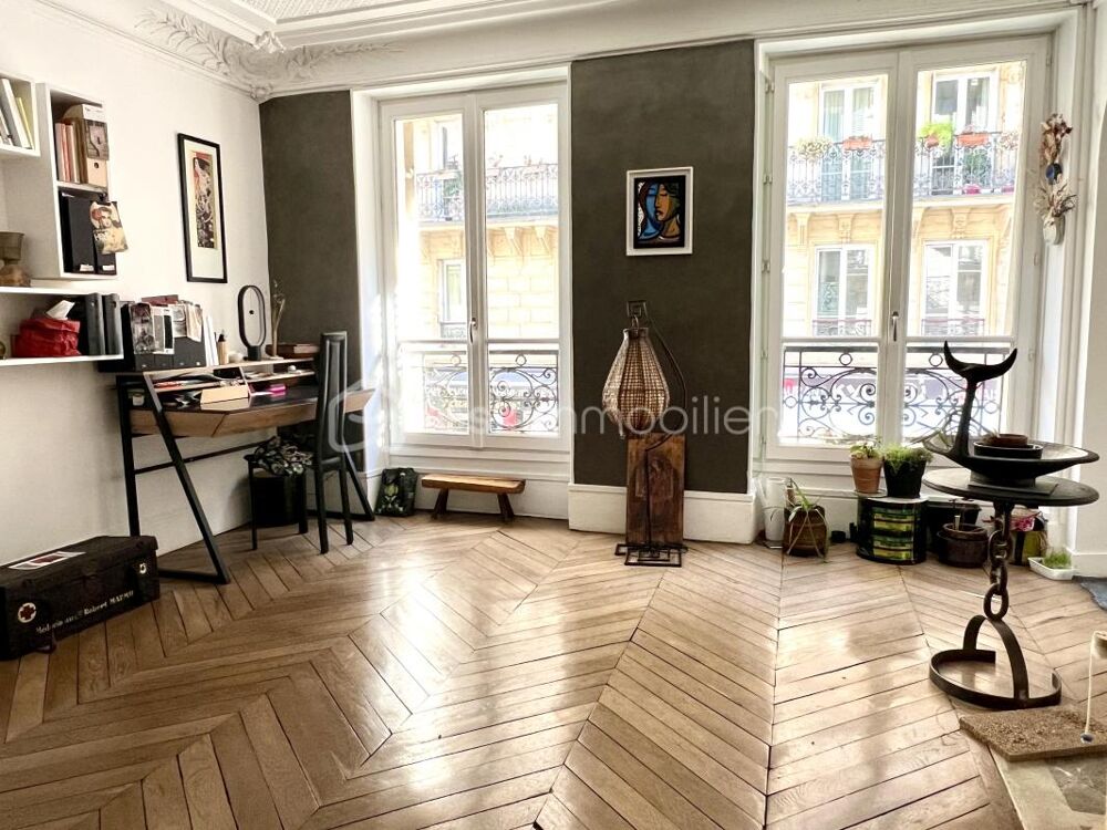 Vente Appartement Paris 9ème, 6 pièces, 4 chambres, 122m2, 1er étage, ascenseur, charme de l'ancien Paris 9