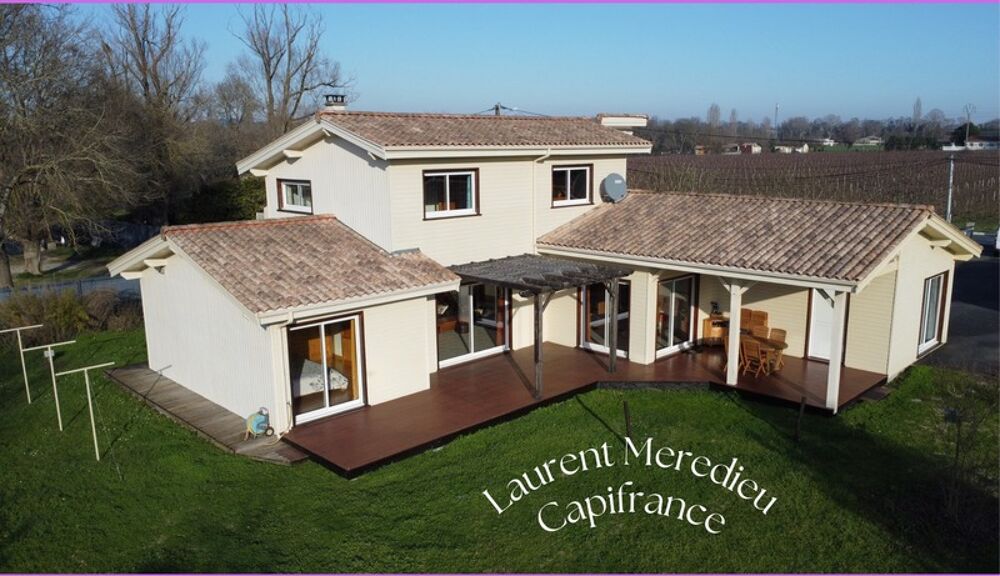 CUBZAC-LES-PONTS  Maison de 196 m² - 5 Chambres- sur terrain arboré