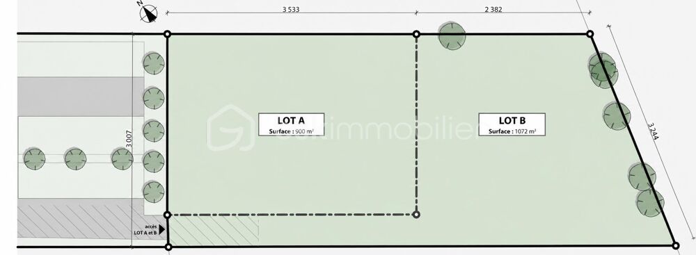 Vente Terrain Terrain de 900m2 - Vannes Le Vincin - en Impasse Vannes