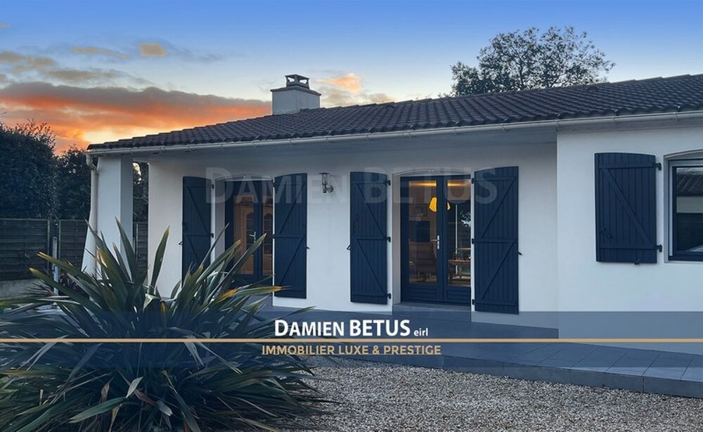 Maison à vendre 5 pièces JARD SUR MER (85), plain-pied, 4 chambres, jardin