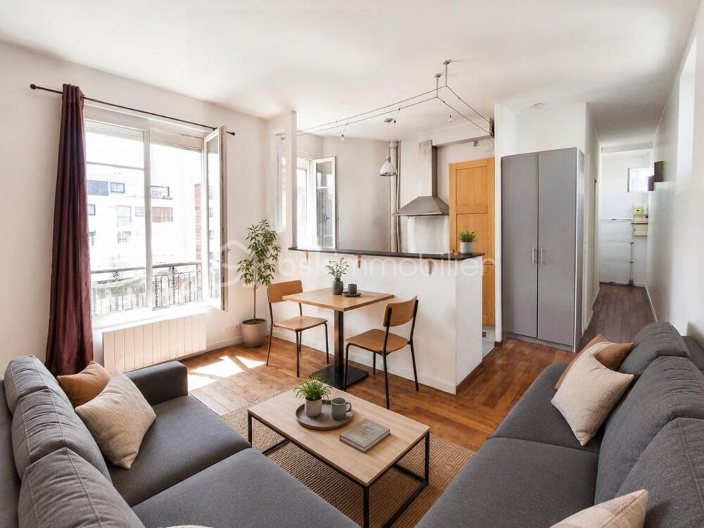 Vente Appartement PARIS 18? – Lumineux 2 pièces traversant au calme sur cour Paris 18