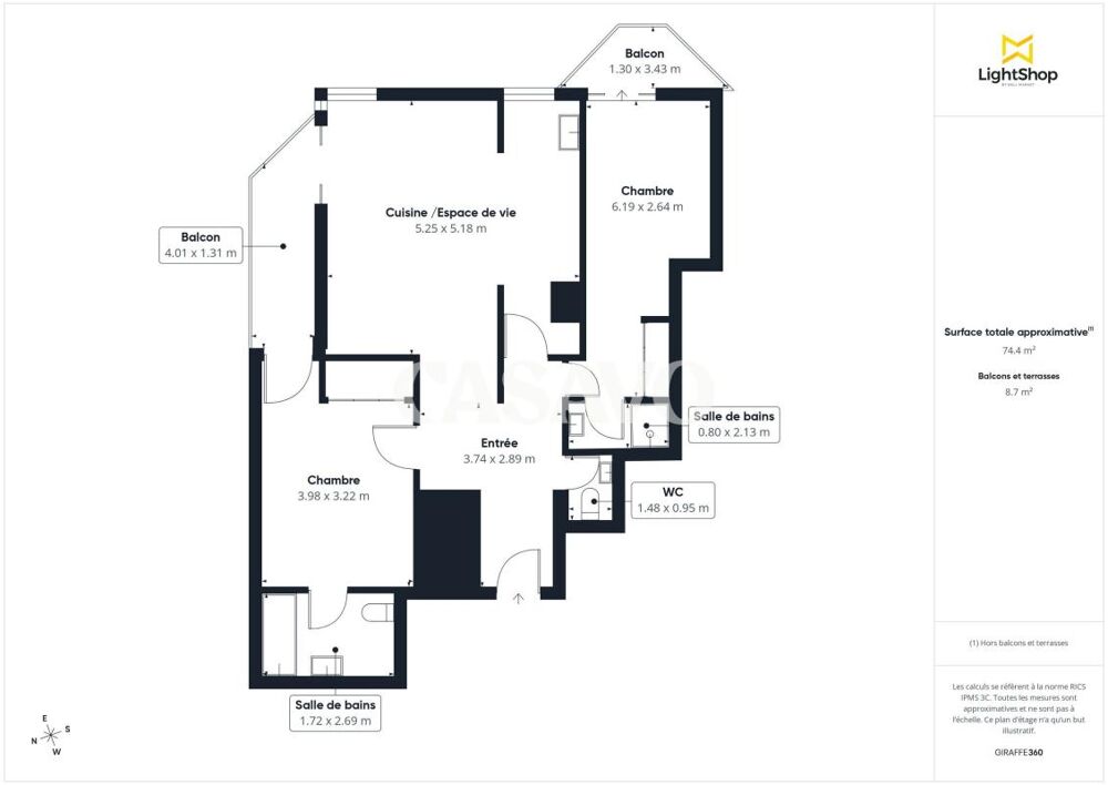 à vendre  Appartement Levallois-Perret (92300)