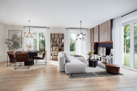   Tr�s beau T4 avec 2 chambres et bureau + 70M2 de Jardin et Terrasse de 15m2 - Proche RER A Appartement - 4 pi�ce(s) - 72 m�