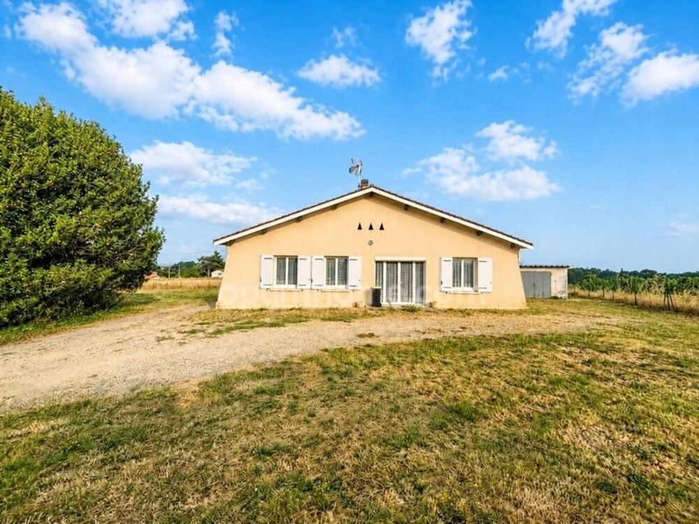 Maison de plain-pied avec vue sur les champs, près de 2 000 m² de terrain NERIGEAN (33)