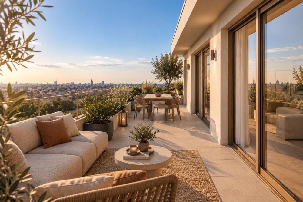 Incroyable appartement T2bis en dernier étage avec vue