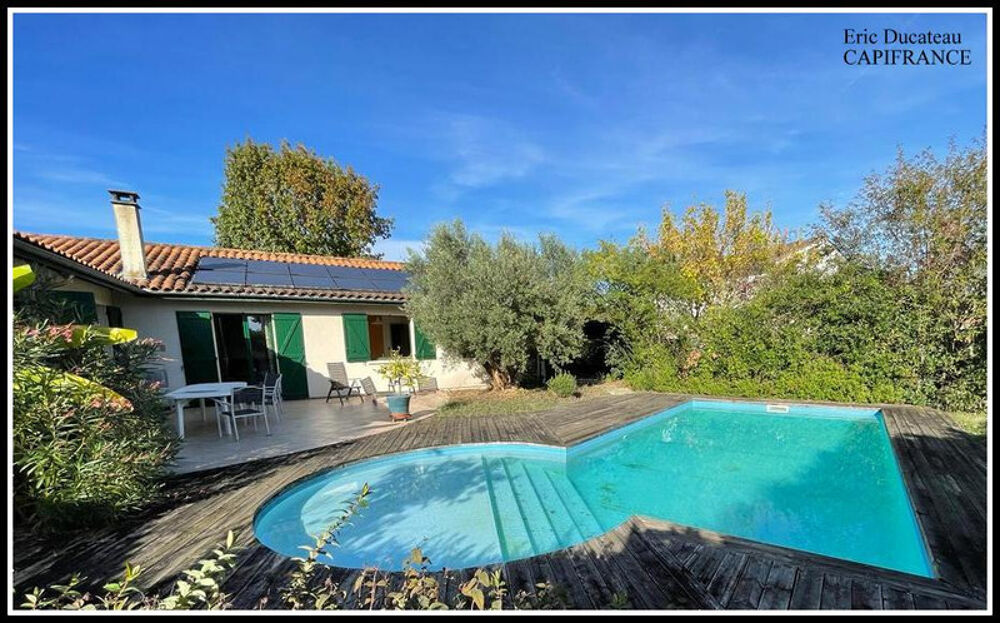 Canejan bourg Dpt 33610, à vendre maison P6, piscine, panneaux photovoltaique