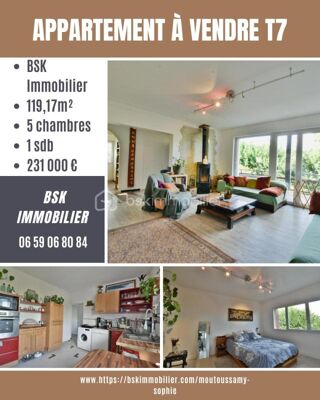  Appartement � vendre 7 pi�ces 119 m�