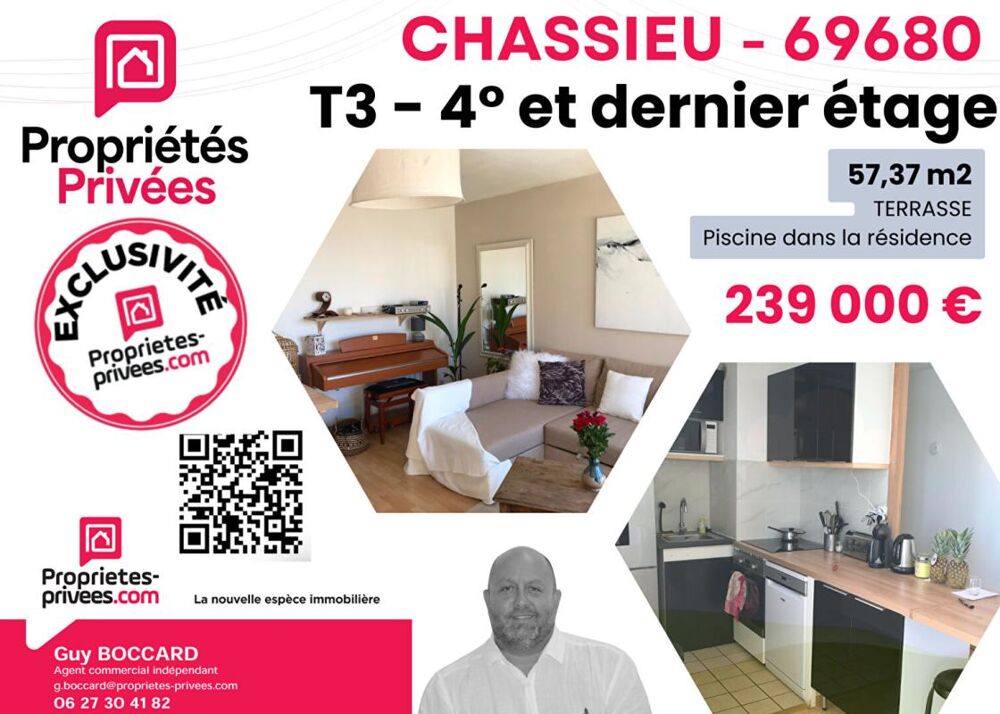 Appartement Chassieu 3 pièce(s) 57.35 m2