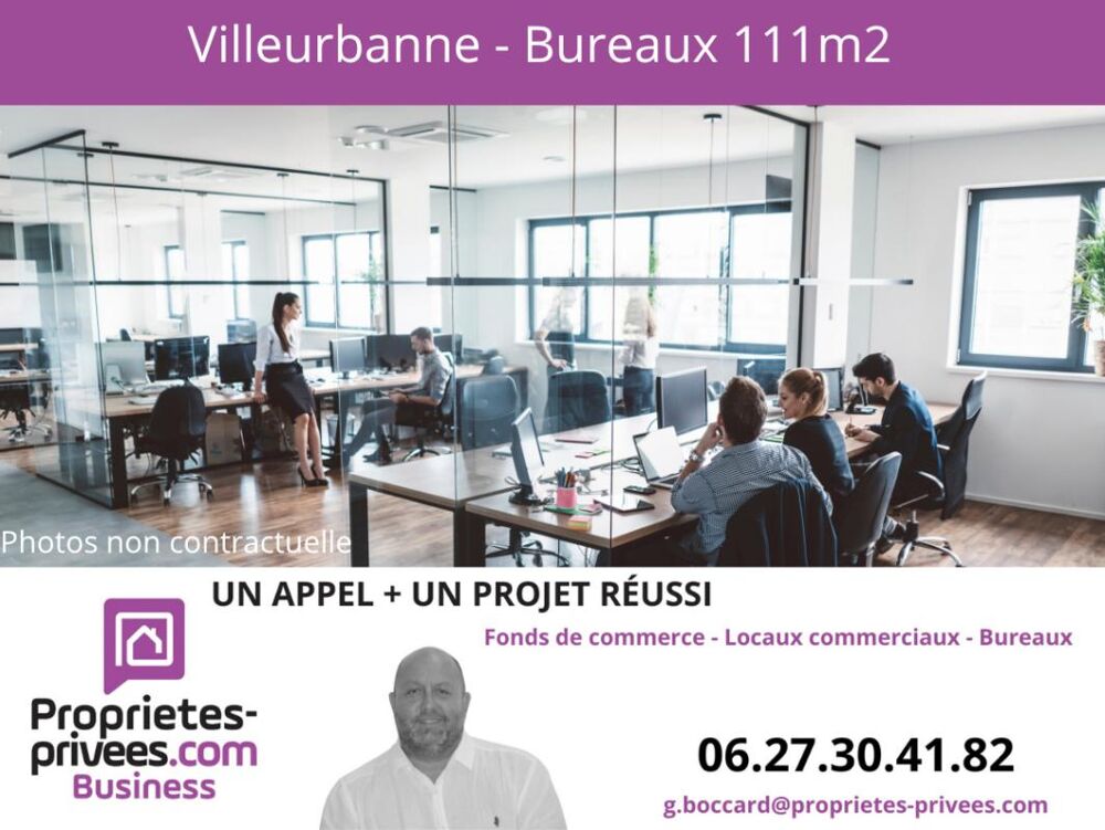   VILLEURBANNE - PLATEAU DE BUREAUX  111,80 m² 