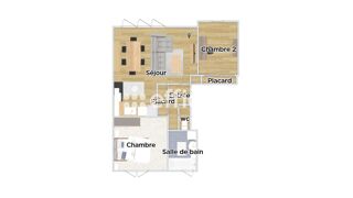  Appartement à vendre 3 pièces 61 m²