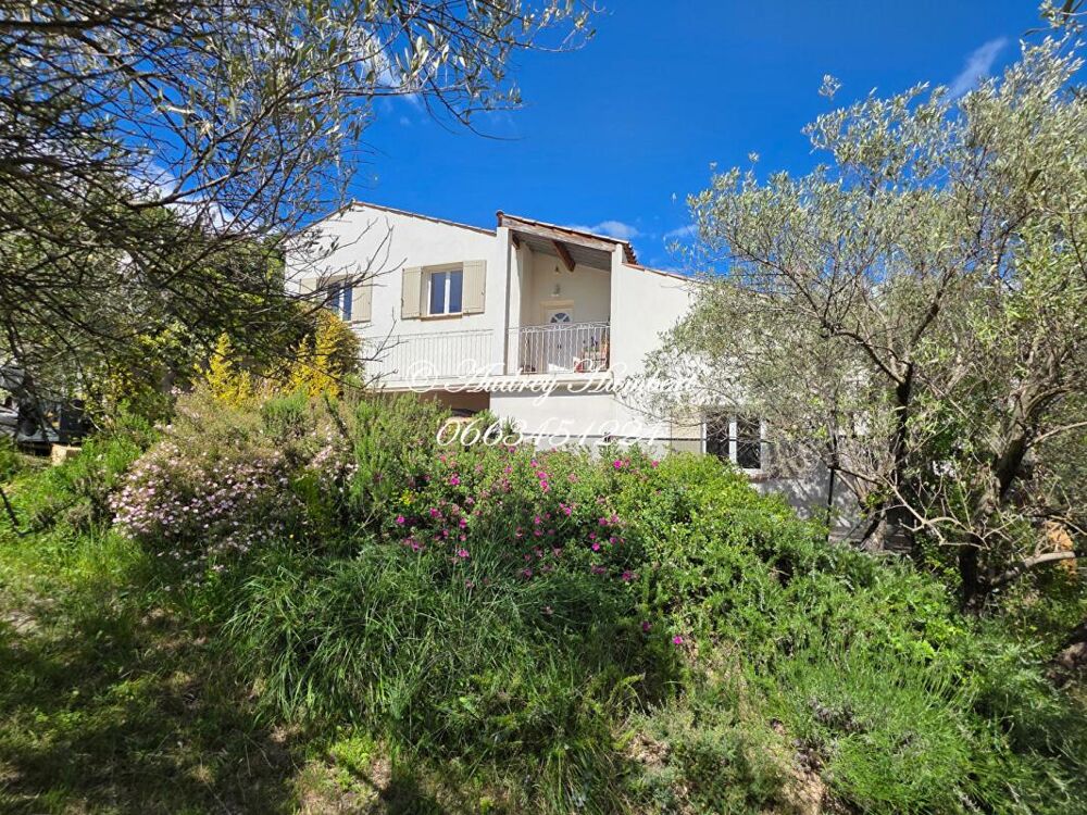 Vente Maison Villeneuve , Maison de charme, 156 m²  avec vue panoramique et piscine sur 1000 m² plantés d'oliviers Villeneuve