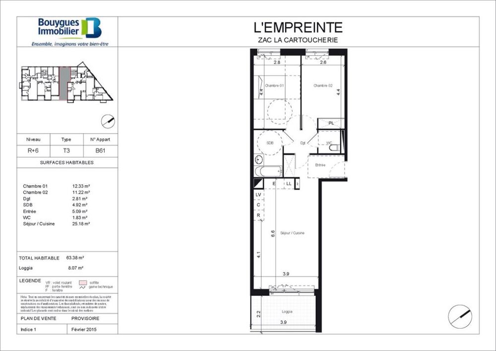 Location Appartement Appartement de 64m2 à louer sur Toulouse Toulouse