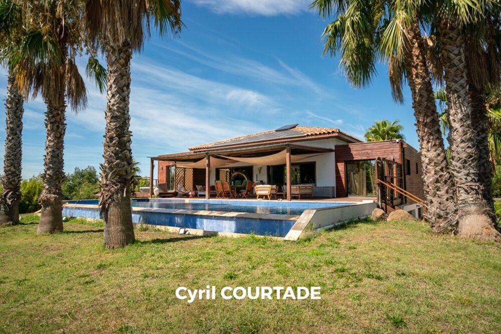Vente Maison Le Grau d'Agde, Dpt Hérault (34), Propriété contemporaine de 222 m² avec piscine à débordement - Terrain de 2760 m² Le grau d agde