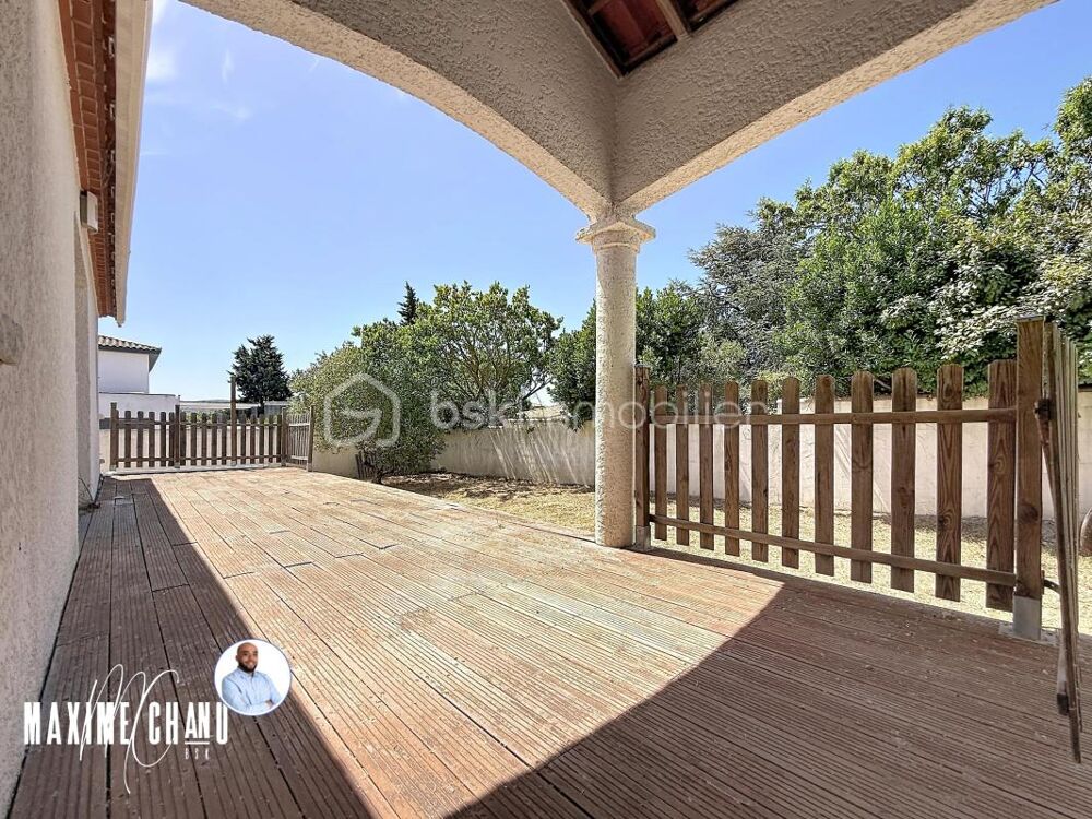 Maison de plain-pied  93 m²  Jardin de 560 m² piscinable  Cournonsec