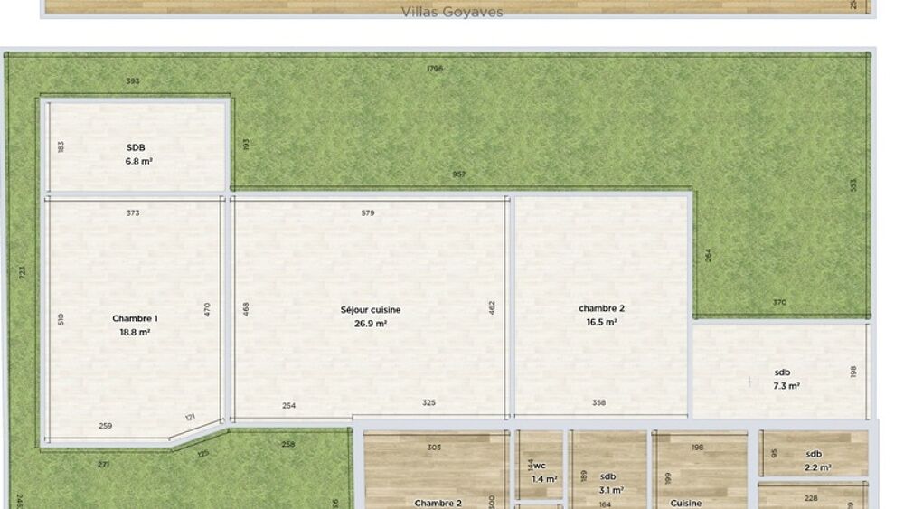 Vente Maison SAINTE CLOTILDE (97490) - A vendre 2 maisons mitoyennes T3 + T4 sur parcelle de 501 m² Sainte clotilde
