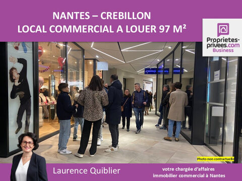   44000 NANTES CENTRE VILLE - LOCAL COMMERCIAL 97 m²  A LOUER 