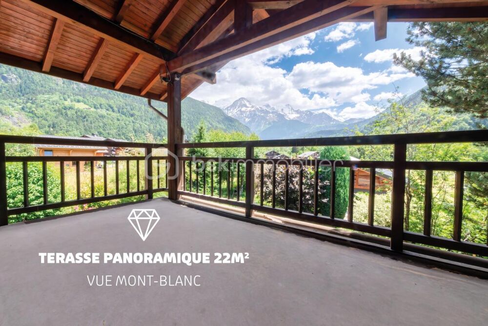 VALLÉE DE CHAMONIX - CHALET AVEC JARDIN - 5 PIÈCES, 4 CHAMBRES - CALME, ENSOLEILLÉ - VUE MONT-BLANC