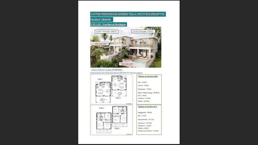 Vente Maison Maison � vendre 4 pi�ces PETIT BOURG (971) Petit bourg