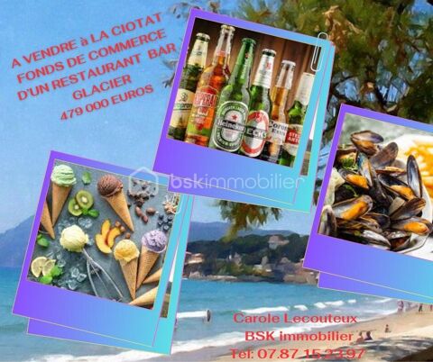? &Agrave; vendre � Restaurant / Bar, Glacier &agrave; La Ciotat � 479 000 � 479000 13600 La ciotat