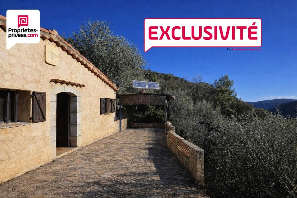 Vente Terrain Magnifique Oliveraie et forêt avec Cabanon en vallée de la Siagne 16190 m2 Saint cezaire sur siagne