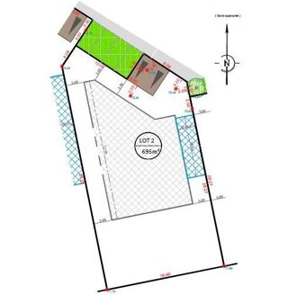  Terrain � vendre 695 m�