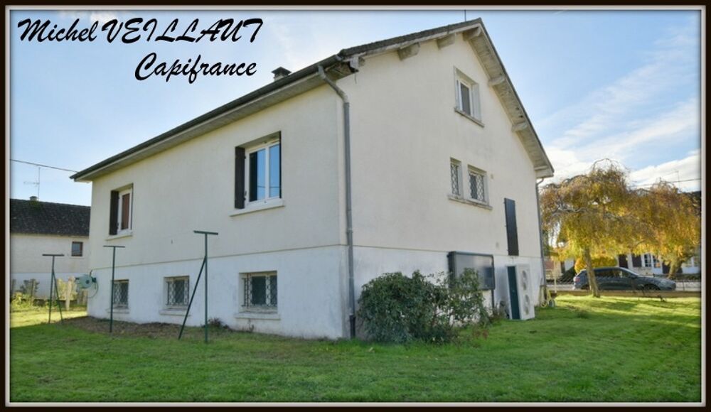 Maison à vendre 5 pièces DORNES (58), 3 chambres, terrain 757 m², pompe à chaleur, poêle à granulés