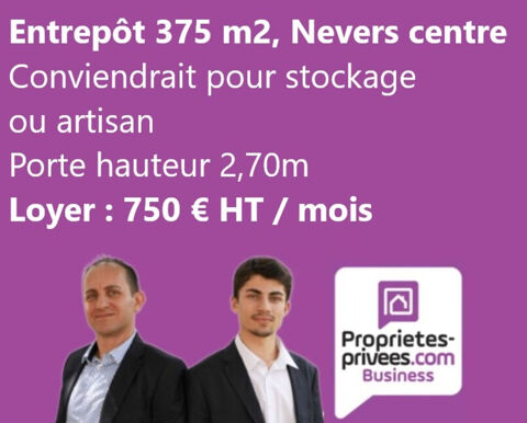 NEVERS CENTRE - LOCATION, ENTREPOT 375 M2 750 58000 Nevers