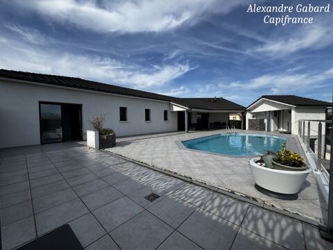   Contemporaine de plain-pied - 3 chambres - Piscine - Garage - Jardin Maison - 5 pi�ce(s) - 150 m�