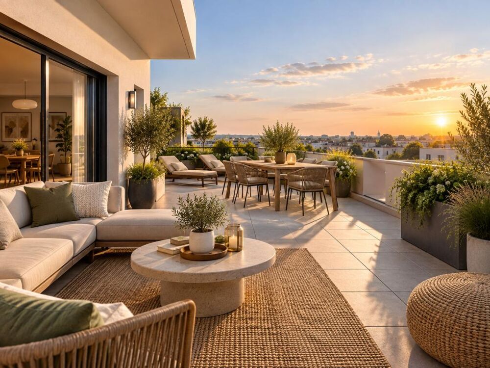 Vente Appartement T5 DUPLEX - 8? ÉTAGE – 2 GRANDES TERRASSES L hay les roses