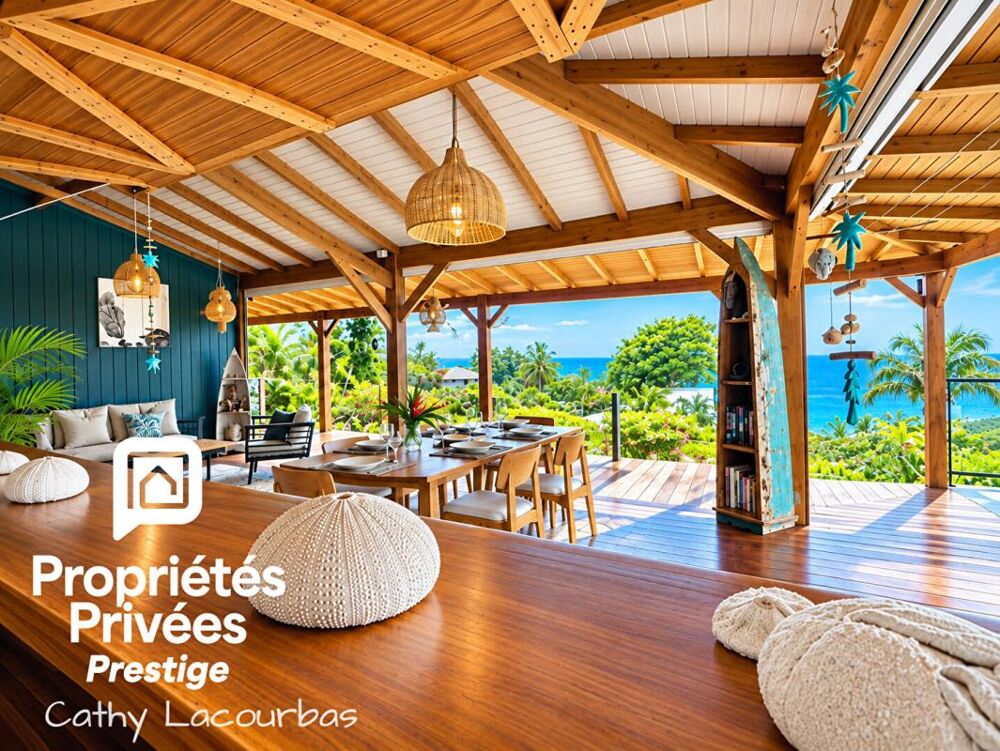 2 Villas rénovées et décorées, vue mer et piscines - Pointe Noire, Guadeloupe