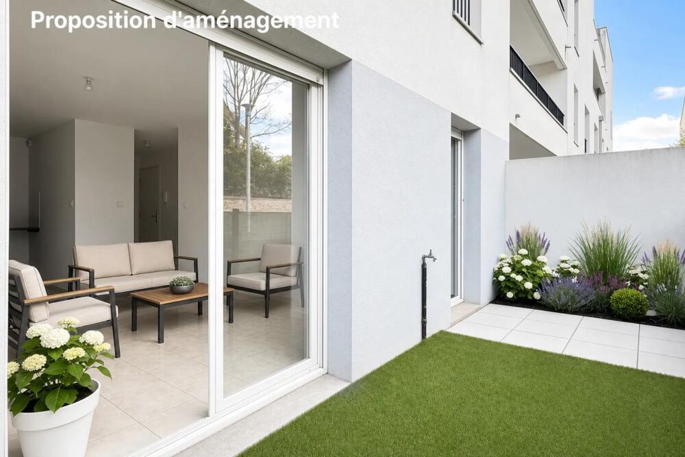Appartement 2 pièces avec jardin à Saint-Brieuc