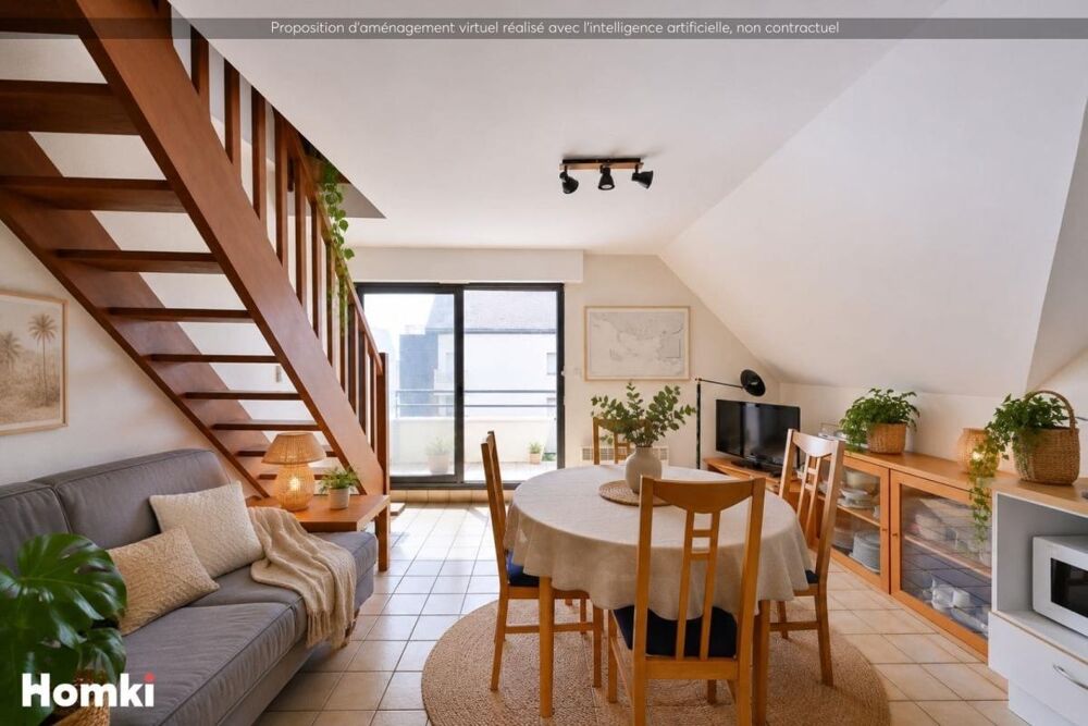Appartement vue mer, T3 de 50 m2 avec balcon à La Turballe 44420, Rue du Maréchal Juin