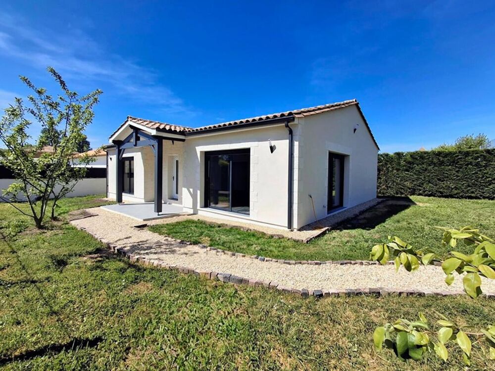 Maison de plain-pied neuve jamais habitée - 116 m² - 3 chambres - grande pièce de vie 60 m² - terrain 615 m²