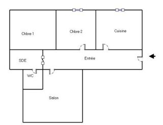  Appartement à vendre 3 pièces 60 m²