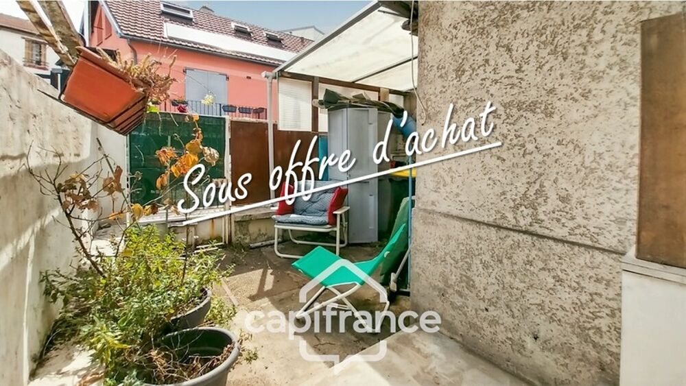 Bagnolet-Quartier résidentiel-A vendre maison 2 pièces-28m2-Plain pied-Cour-Potentiel de surélévation-8mn métro Gallieni