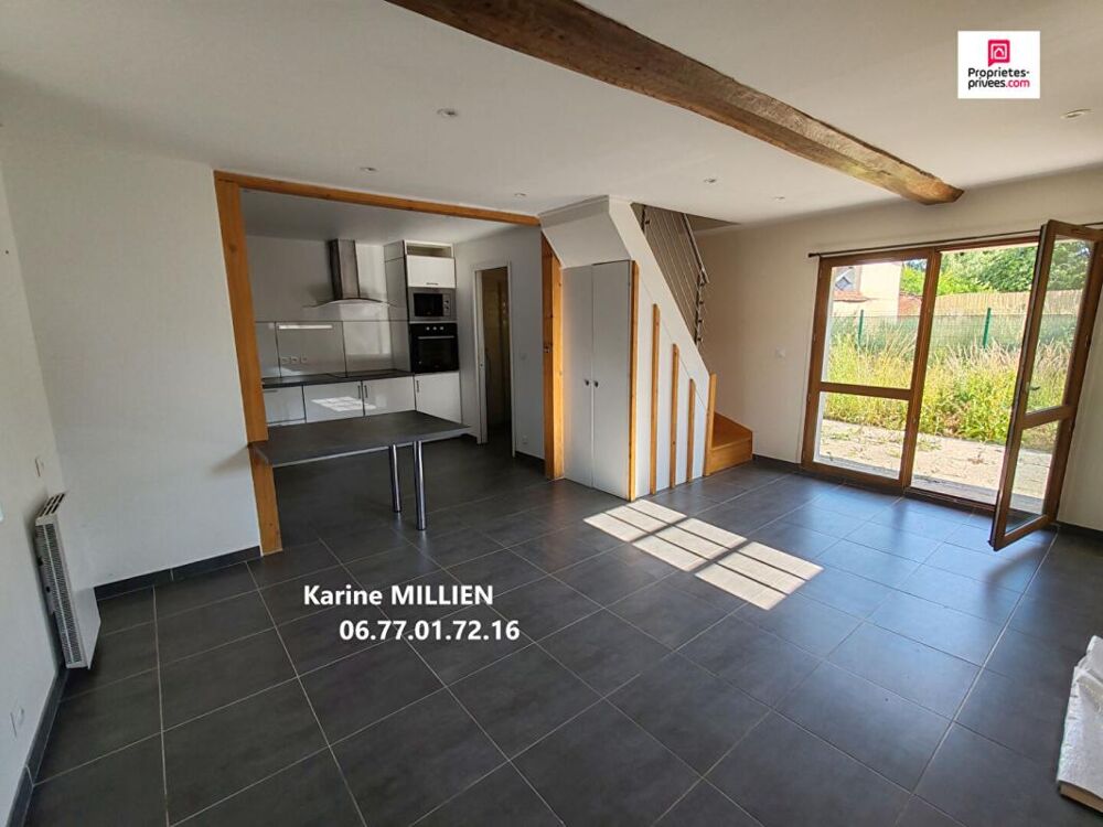 OUERRE 28500 Maison individuelle et grange aménageable - 1 étage - 2 chambres - Terrain - 155 000 HAI