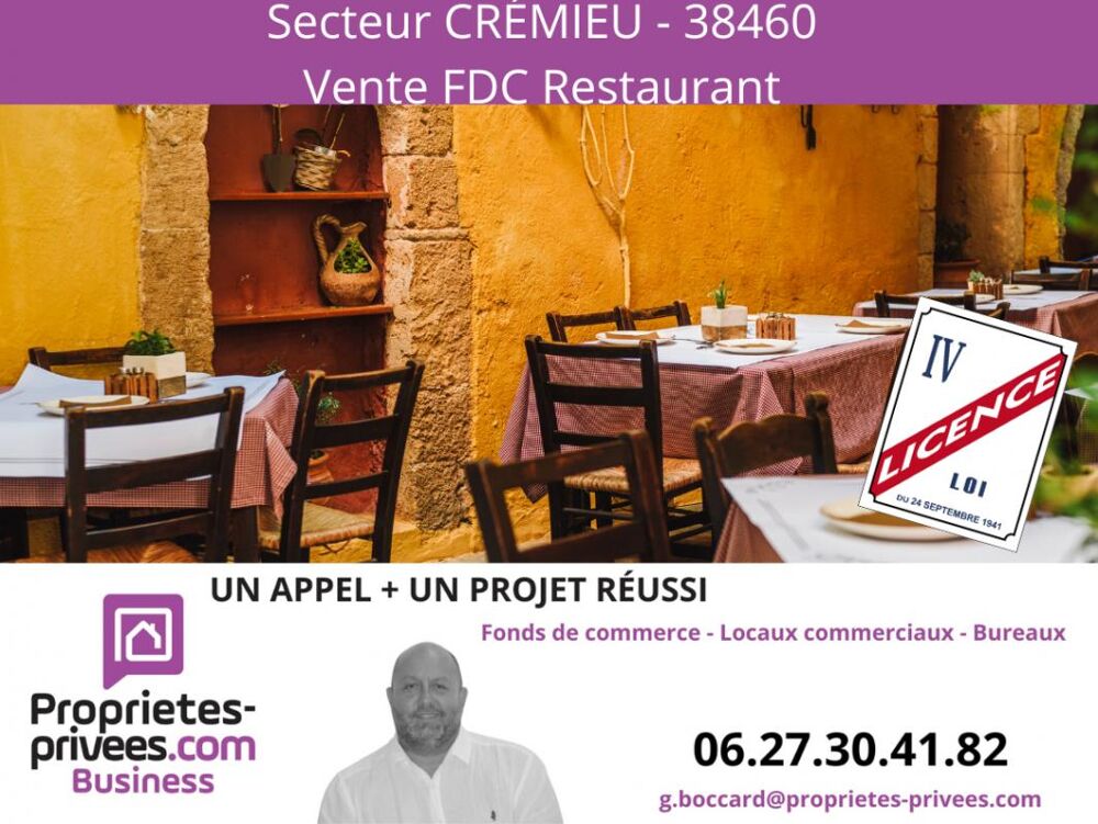   Secteur Cr�mieu - BAR RESTAURANT 200 M� 