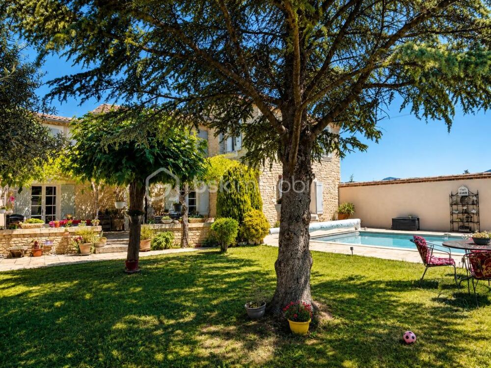 ?? Maison en pierre avec vue Ventoux et Dentelles de Montmirail ??